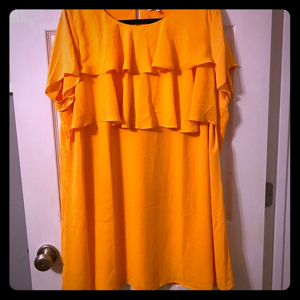 Orange Mini Dress - Plus Size